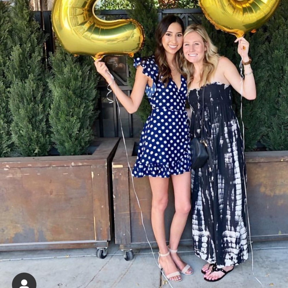 Polka Dot Tie Wrap Dress